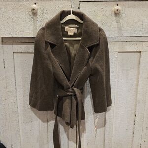 Michael Kors Brown Cape Jacket
